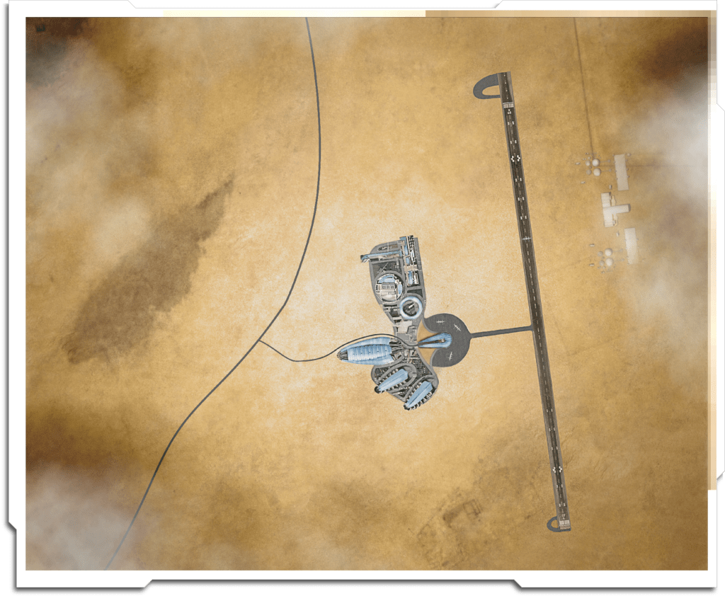 Freelance contract for ‘Start Creative’. Visualisation of Virgin Galactic’s proposed spaceport