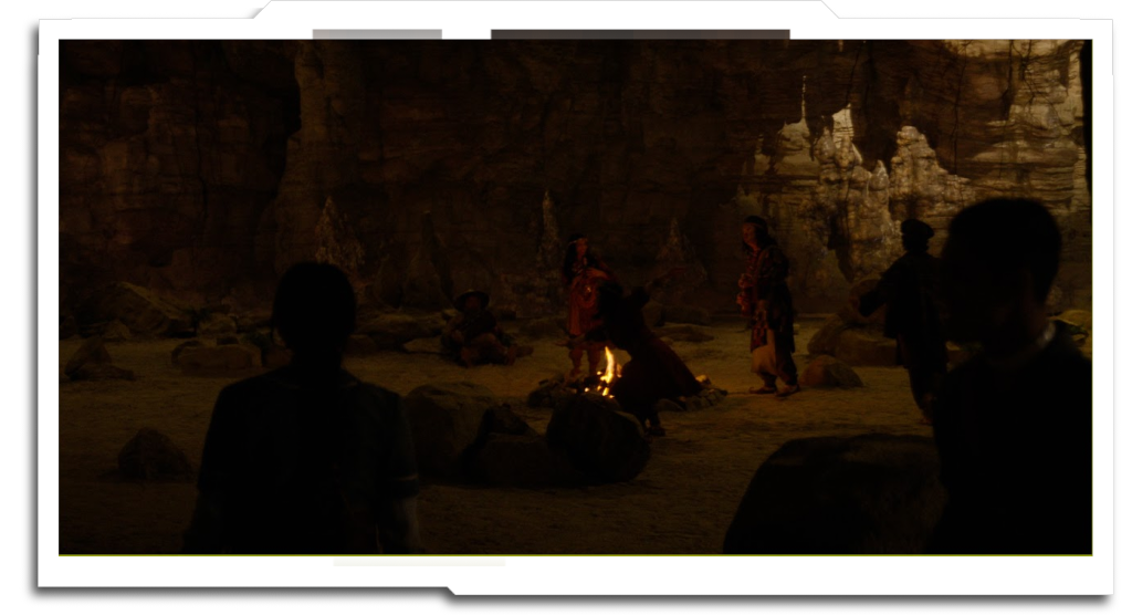 Minstrel cave environment – created as an emergency backup when a practical location fell through. Main build by Dimension Studios and Bunker, taken over in post by Untold Studios.