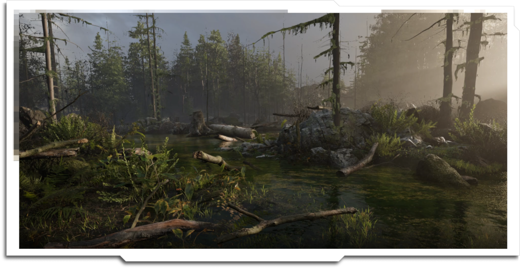 Two other layout examples using the same Diorama Templates