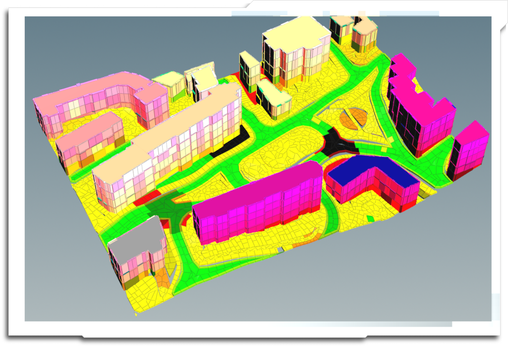 For a full ‘city block’ demo, I chose the most convoluted, difficult location I could think of – Hotwells in Bristol, UK, near where I used to live. Many procedural city tools lack functionality for steep slopes, or even assume an American-style grid layout.