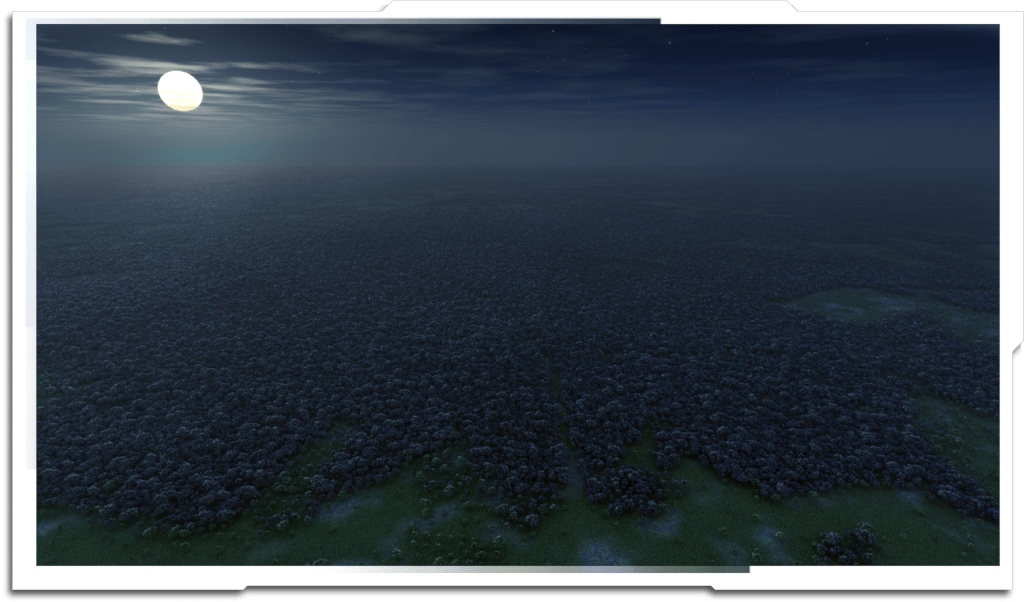 ‘Cragwich Forest’ aerial shot – the first time I used ‘Vue’ in production, as well as the first full establishing of my career