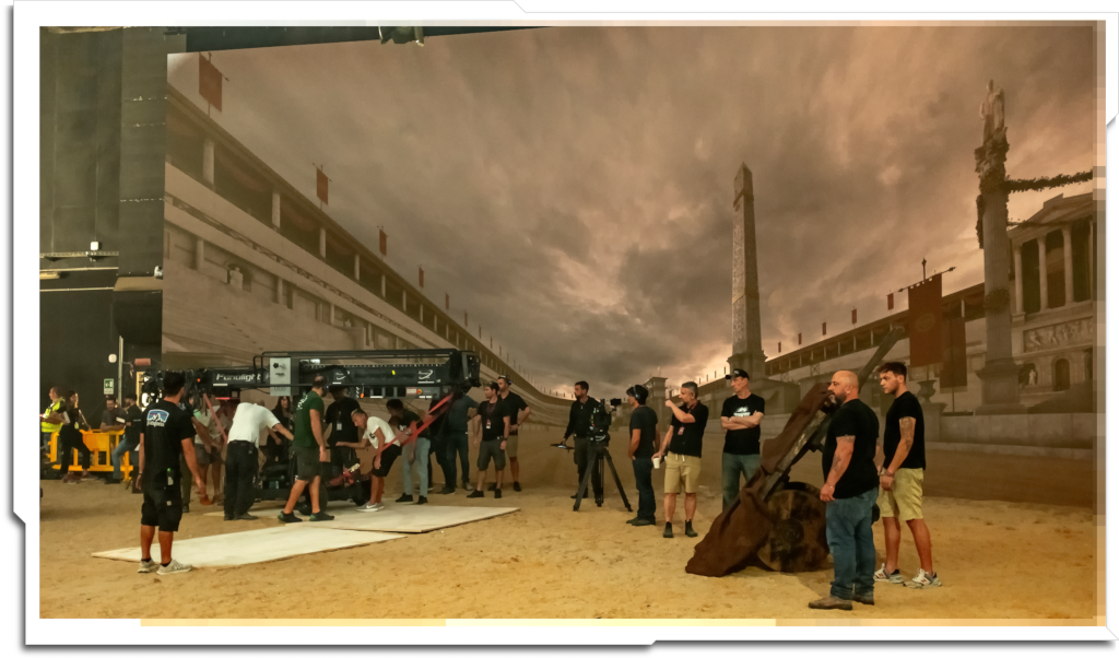The bulk of my work on the show was the Virtual Production environment of the ‘Circus Maximus’, along with Levi Victoria, Ina Chen and another Bunker Digital artist – Kaitlin Perry.