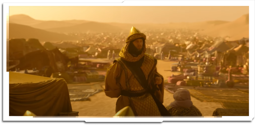 My work was primarily the BG landscape and lighting, as well as the integration of the scattered tents (courtesy of an extensive Blueprint scatter system built by Marko Seper). Four lighting scenarios were created, but I think only one of them made the final cut.