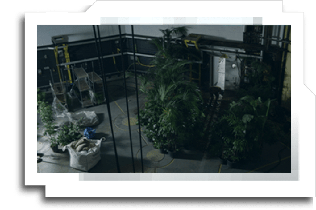 Concept for the Triffid ‘Orchard’. Based on initial artwork by the art director, Dan May. I wrote a script for SketchUp to transfer cameras into Vue, so the camera lineup could be done using SketchUp’s camera match feature, and the final renders could be done with Vue.